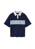 Brook Polo Shirt - Navy/Stone Blue - image 1