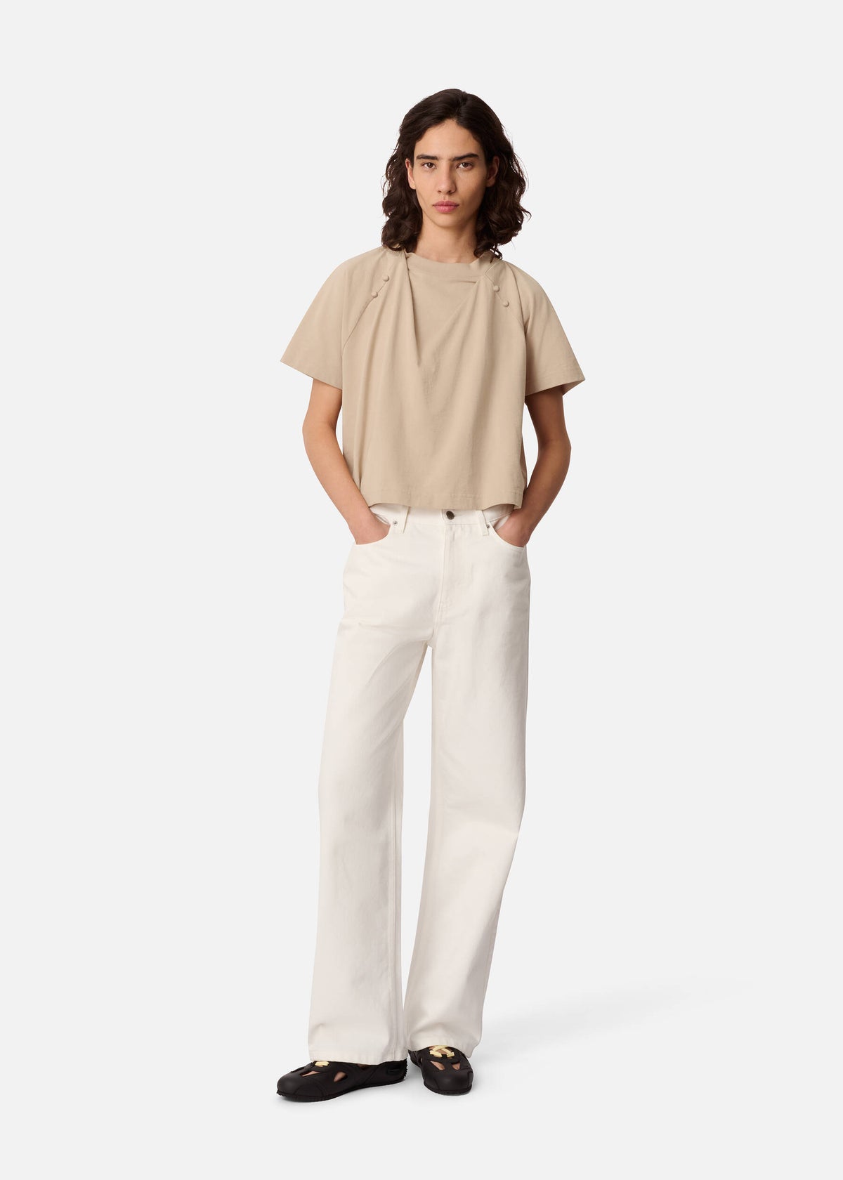 Hosta T-Shirt - Dark Beige - image 4