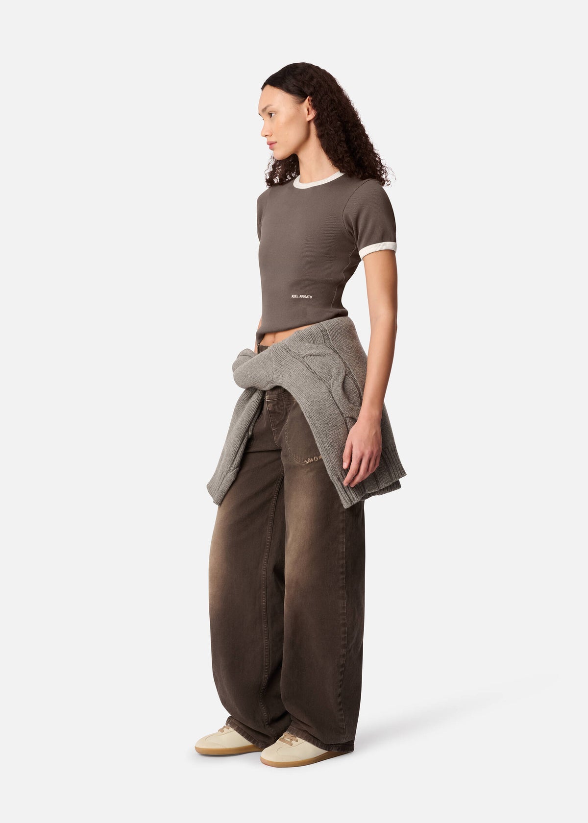Dahlia T-Shirt - Coffee Brown - image 4