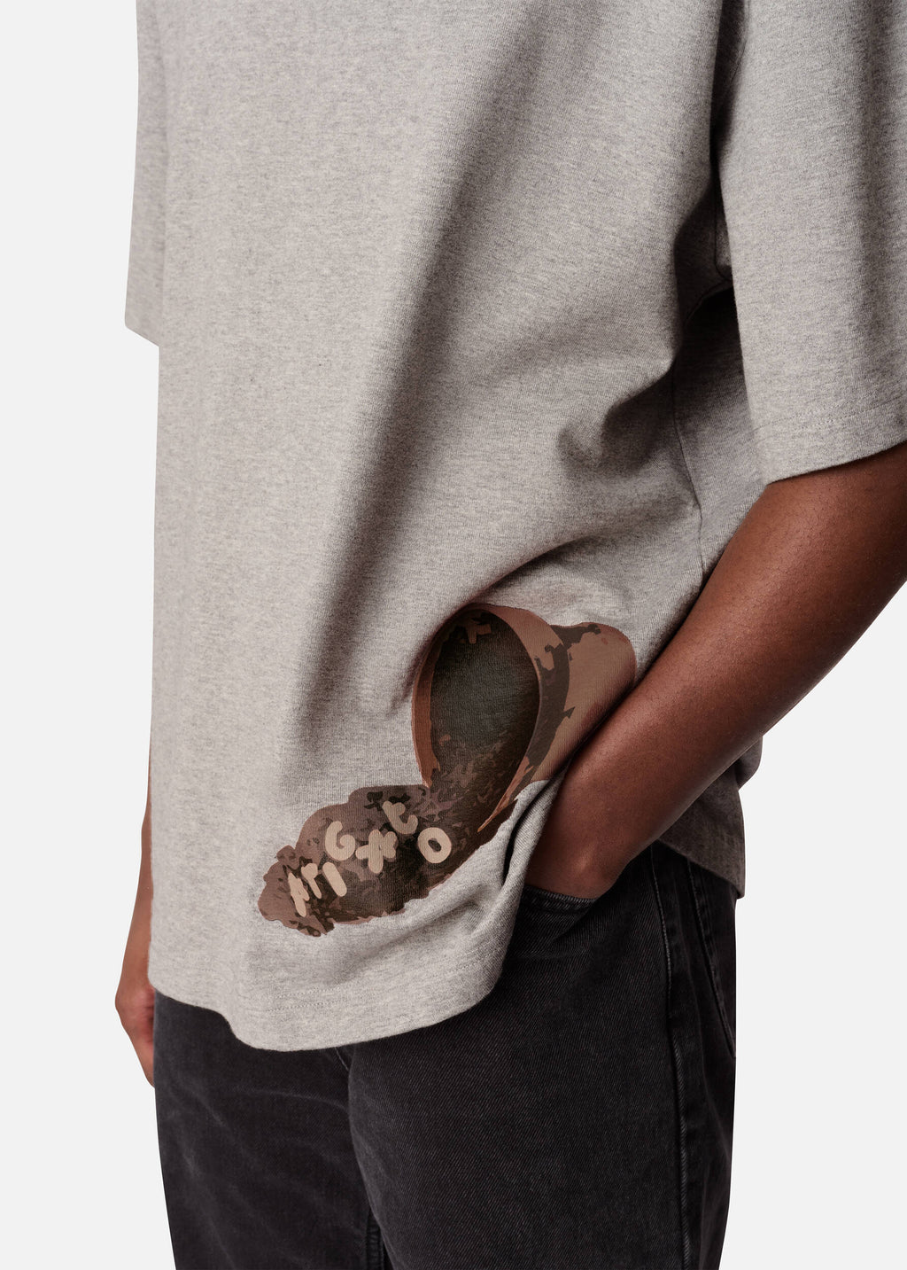Fallen T-Shirt - Grey Melange - image 5