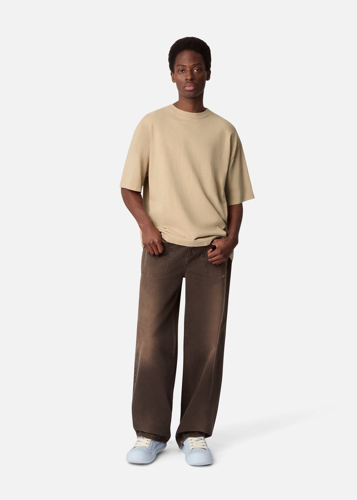 Hayden Reverse T-Shirt - Dark Beige - image 4