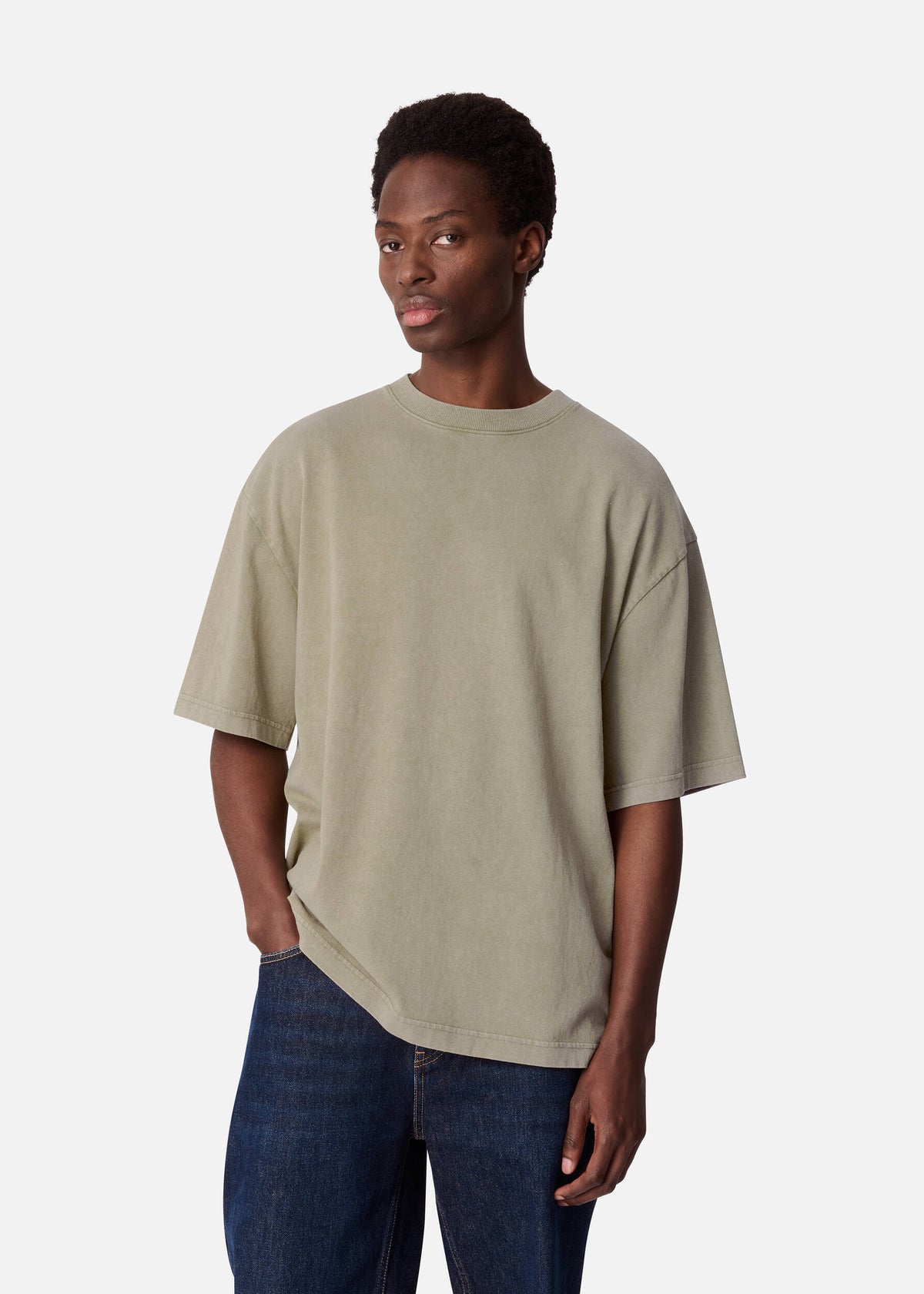 Hayden Reverse T-Shirt - Olive Green - image 2