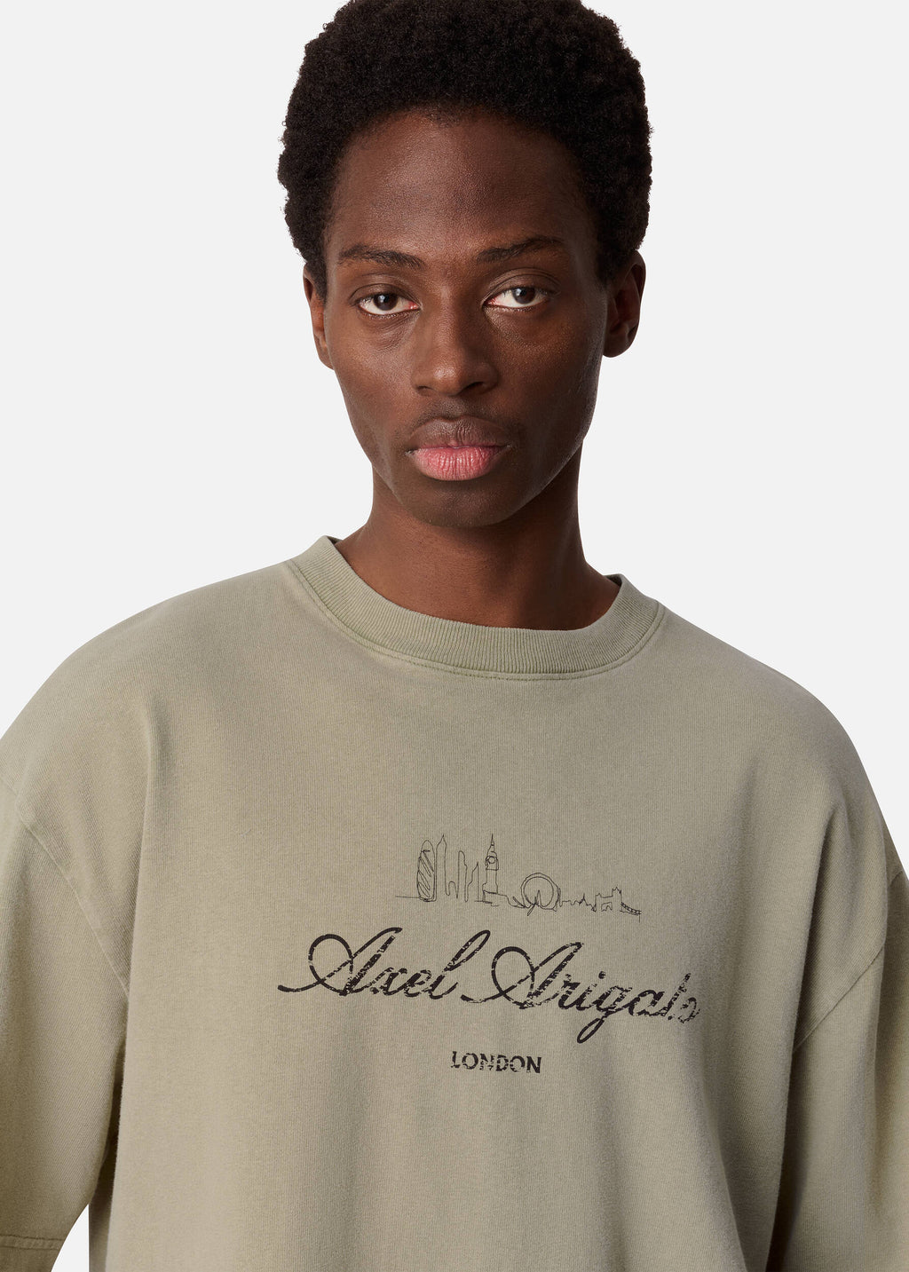 LDN Washed Sky T-Shirt - Olive Green - image 5