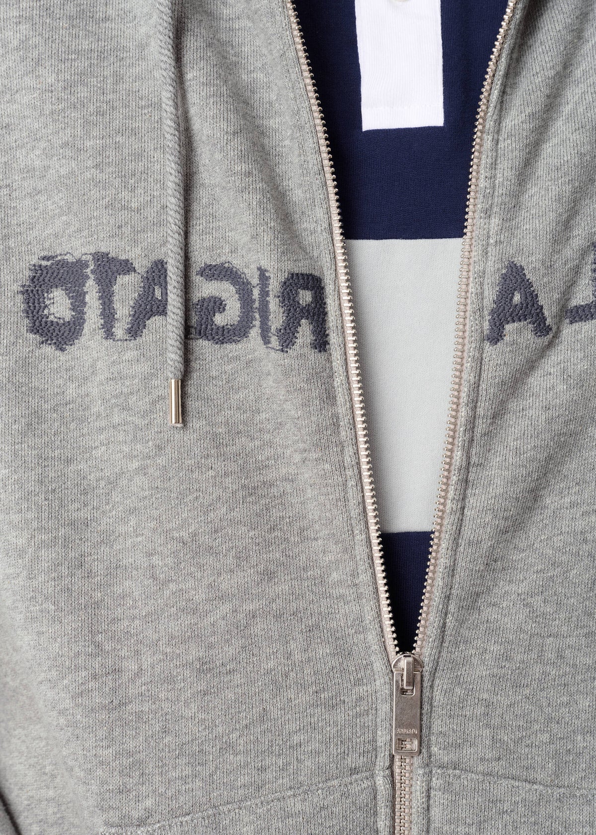 Rhys Zip Thru Hoodie - Grey Melange - image 6