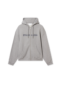 Rhys Zip Thru Hoodie - Grey Melange - image 1