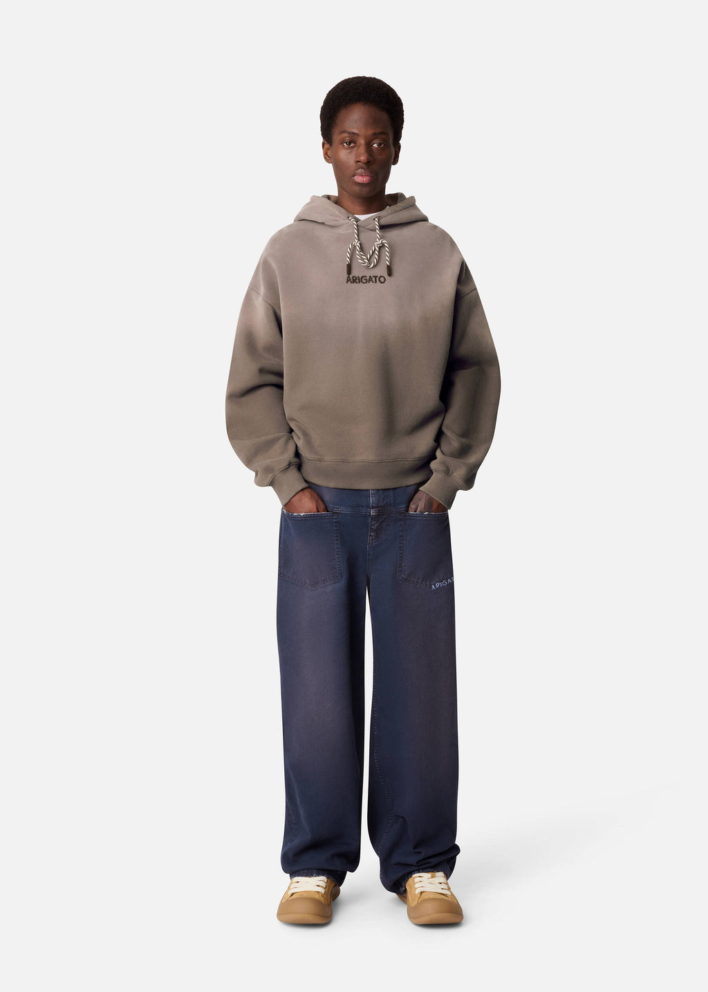 Gens Washed Hoodie - Coffee Brown - image 4