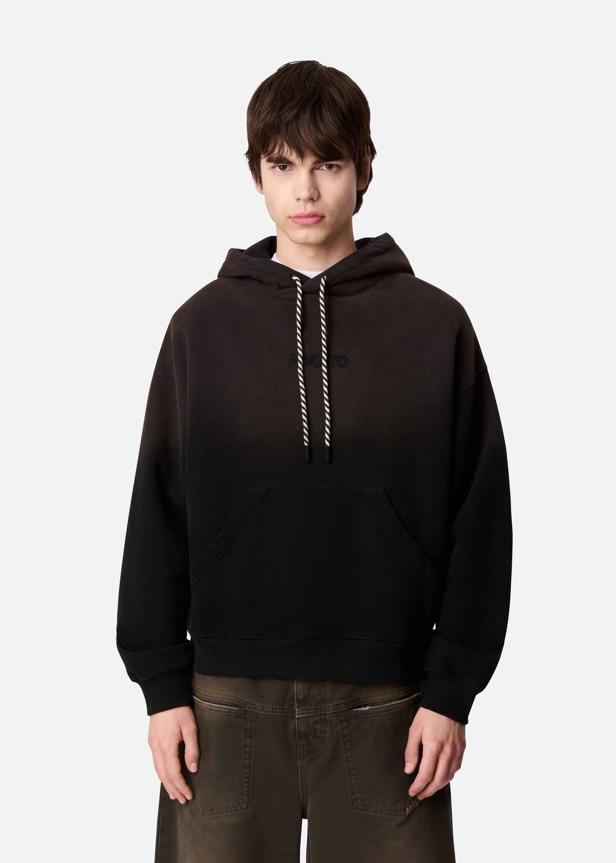 Gens Washed Hoodie - Black - image 2