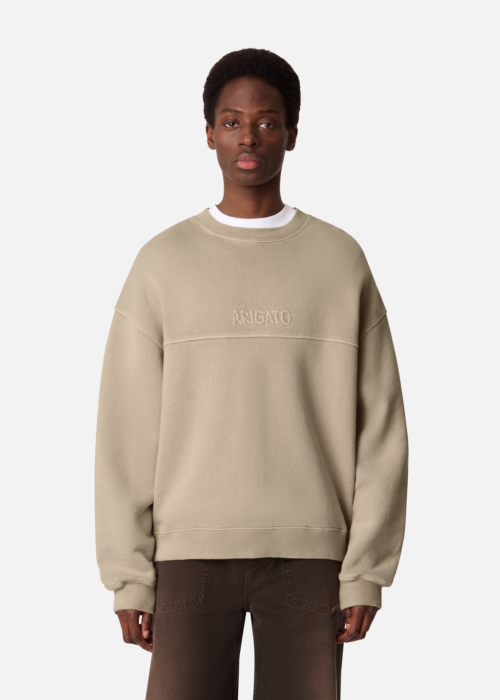 Gens Washed Sweatshirt - Dark Beige - image 2