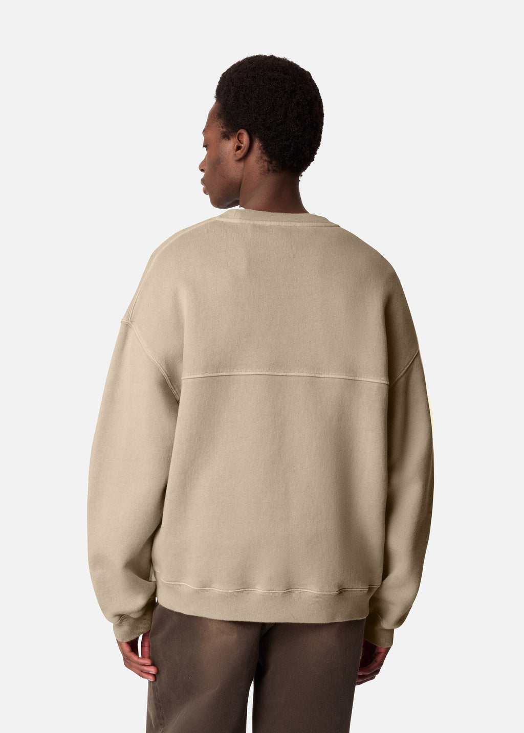 Gens Washed Sweatshirt - Dark Beige - image 3