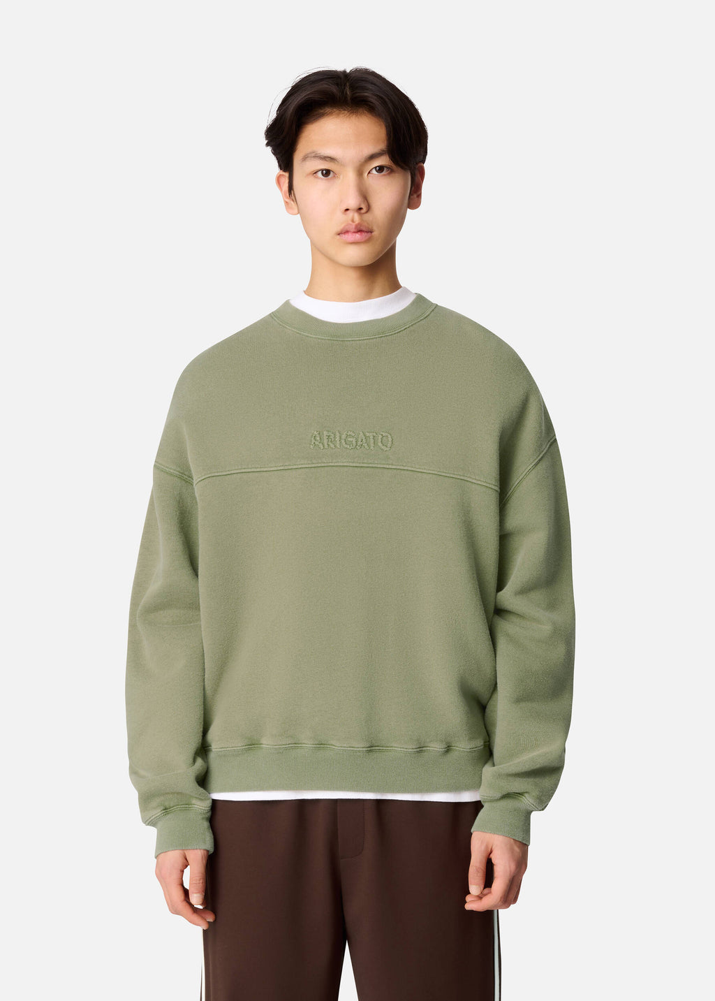 Gens Washed Sweatshirt - Olive Green - image 2