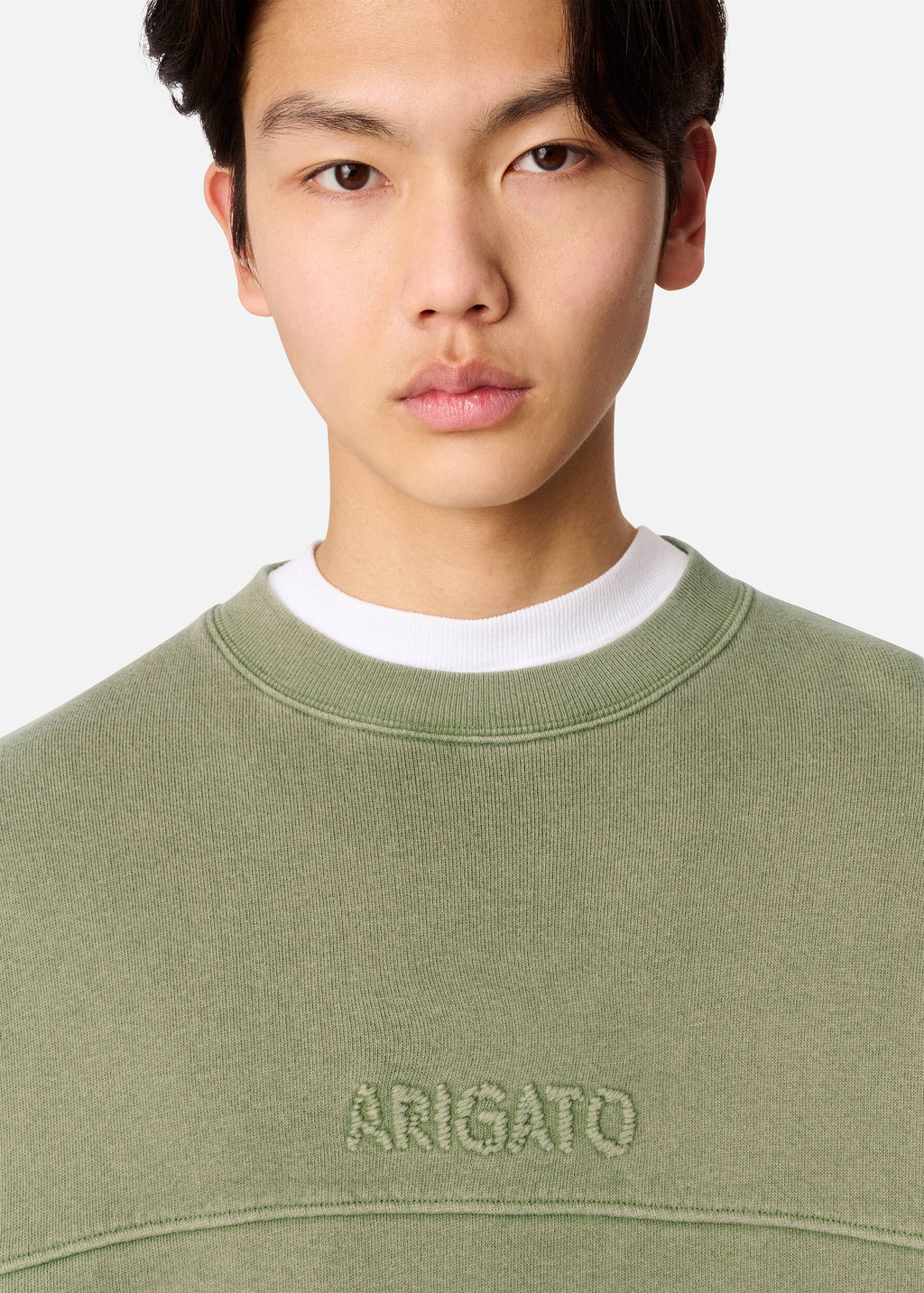 Gens Washed Sweatshirt - Olive Green - image 5