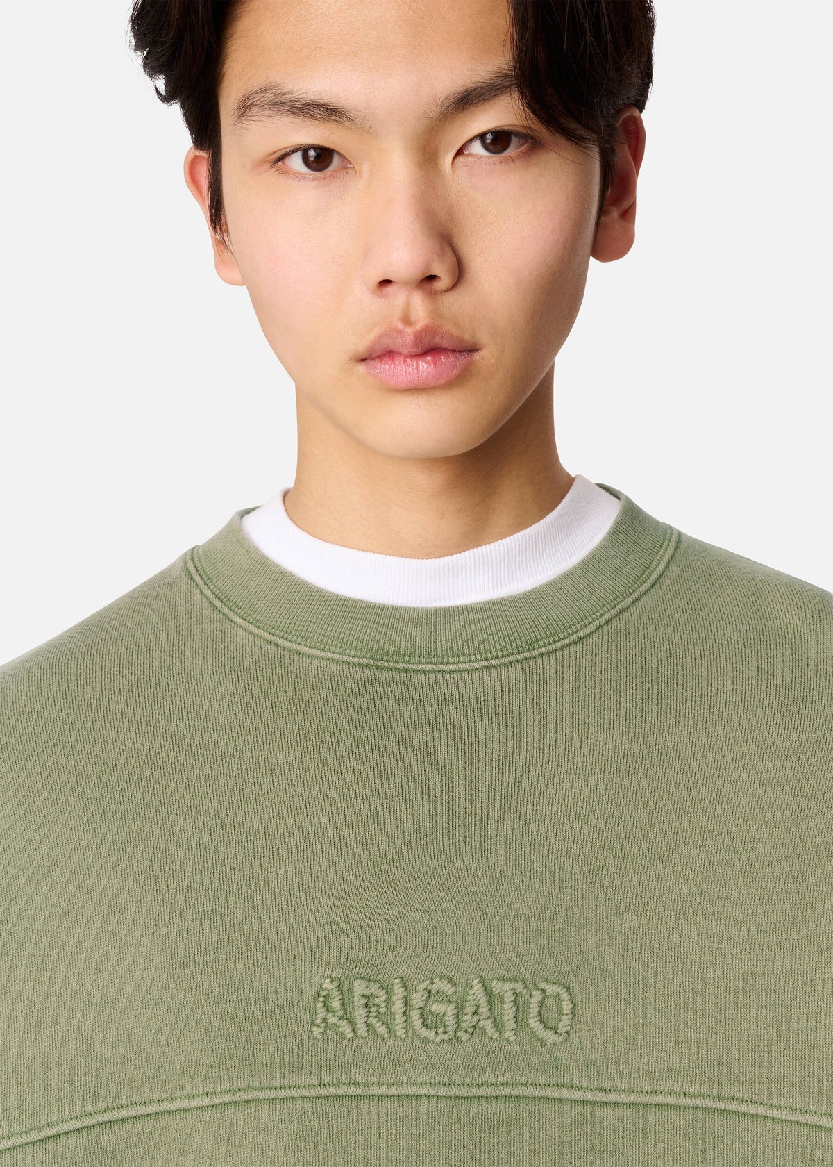 Gens Washed Sweatshirt - Olive Green - image 5