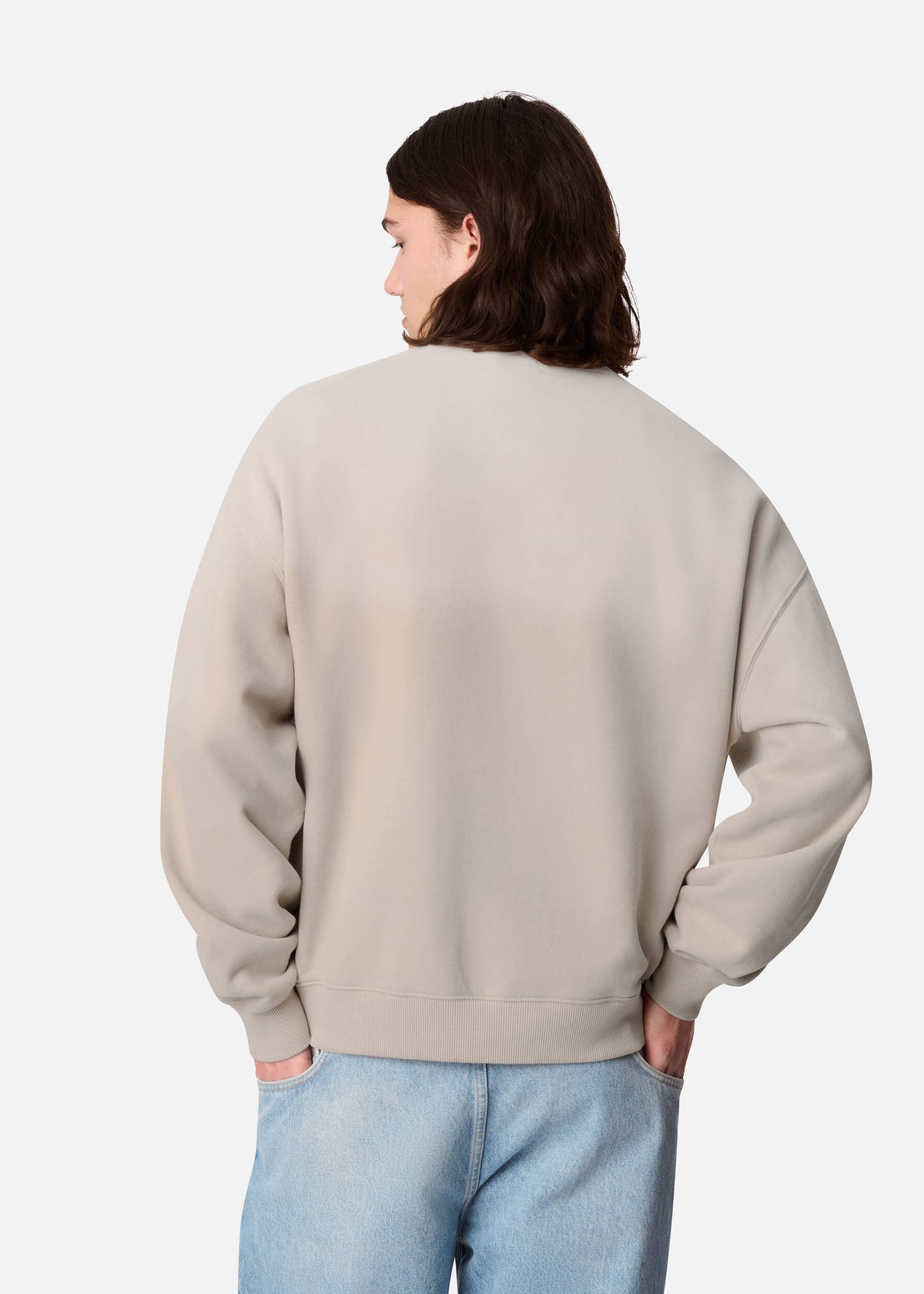Trace Washed Sweatshirt - Dark Beige - image 3