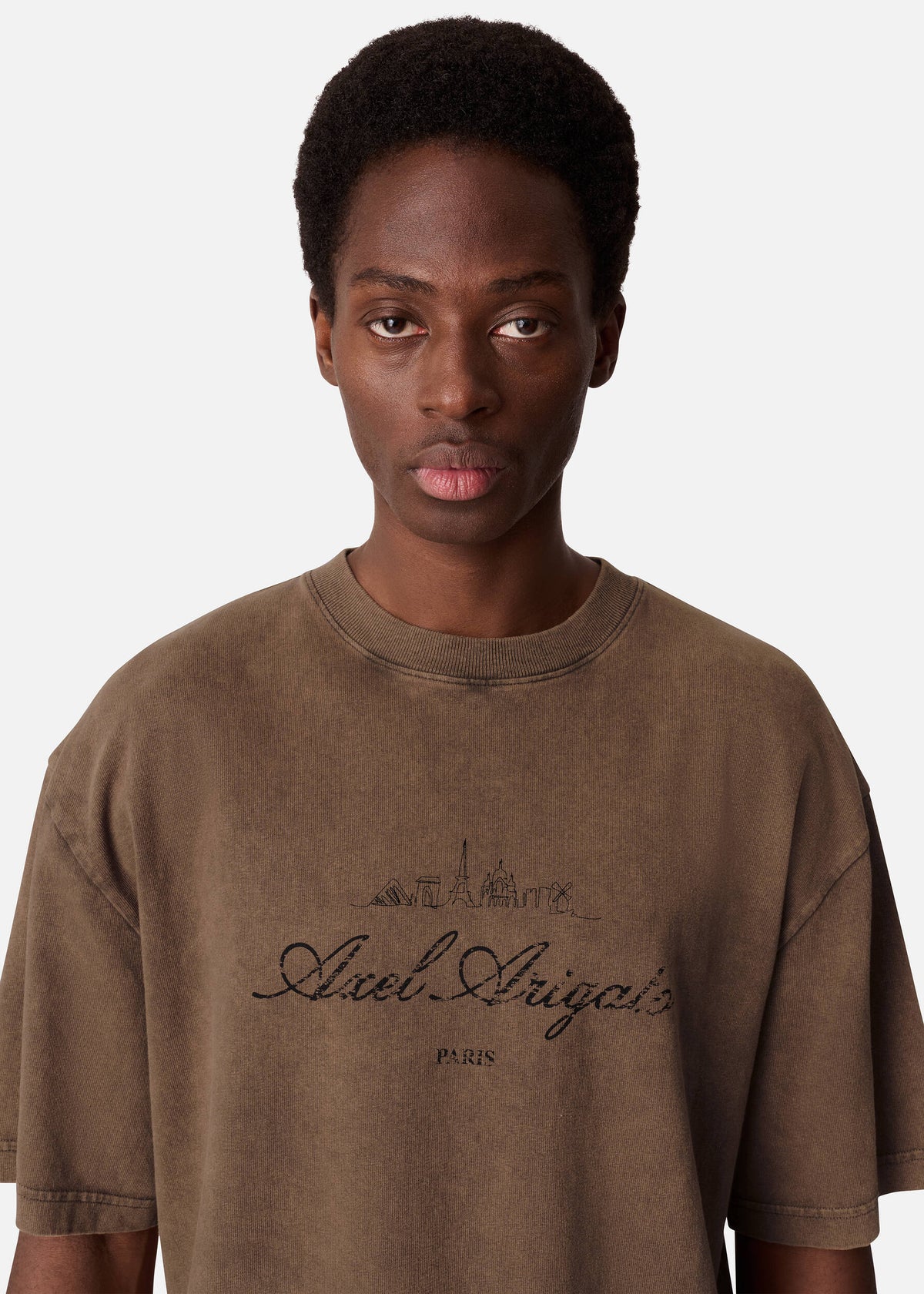 Paris Washed Sky T-Shirt - Coffee Brown - image 5