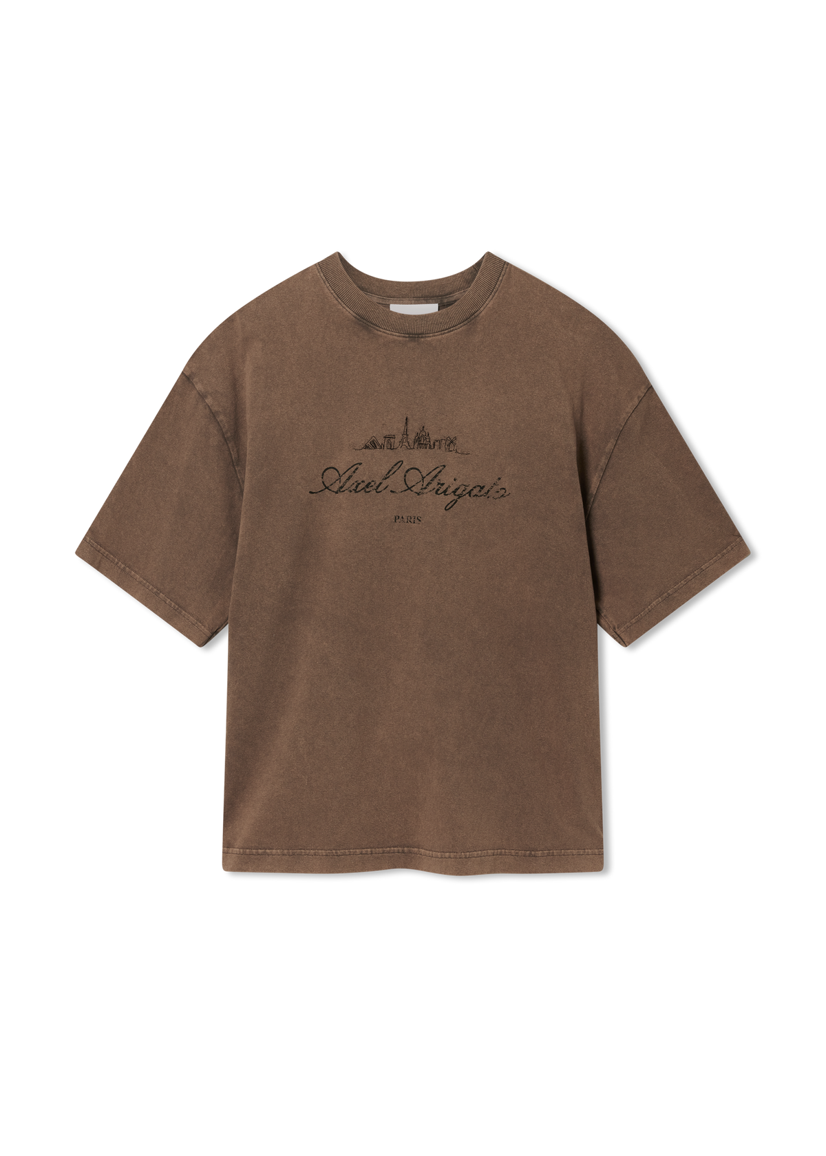Paris Washed Sky T-Shirt - Coffee Brown - image 1