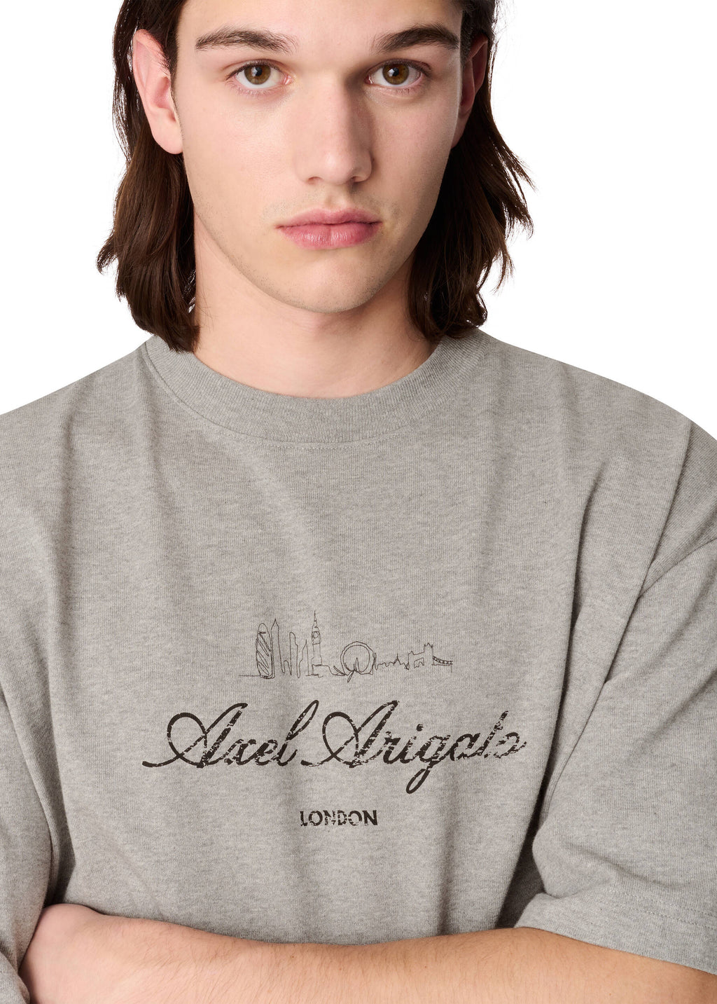 LDN Sky T-Shirt - Grey Melange - image 5