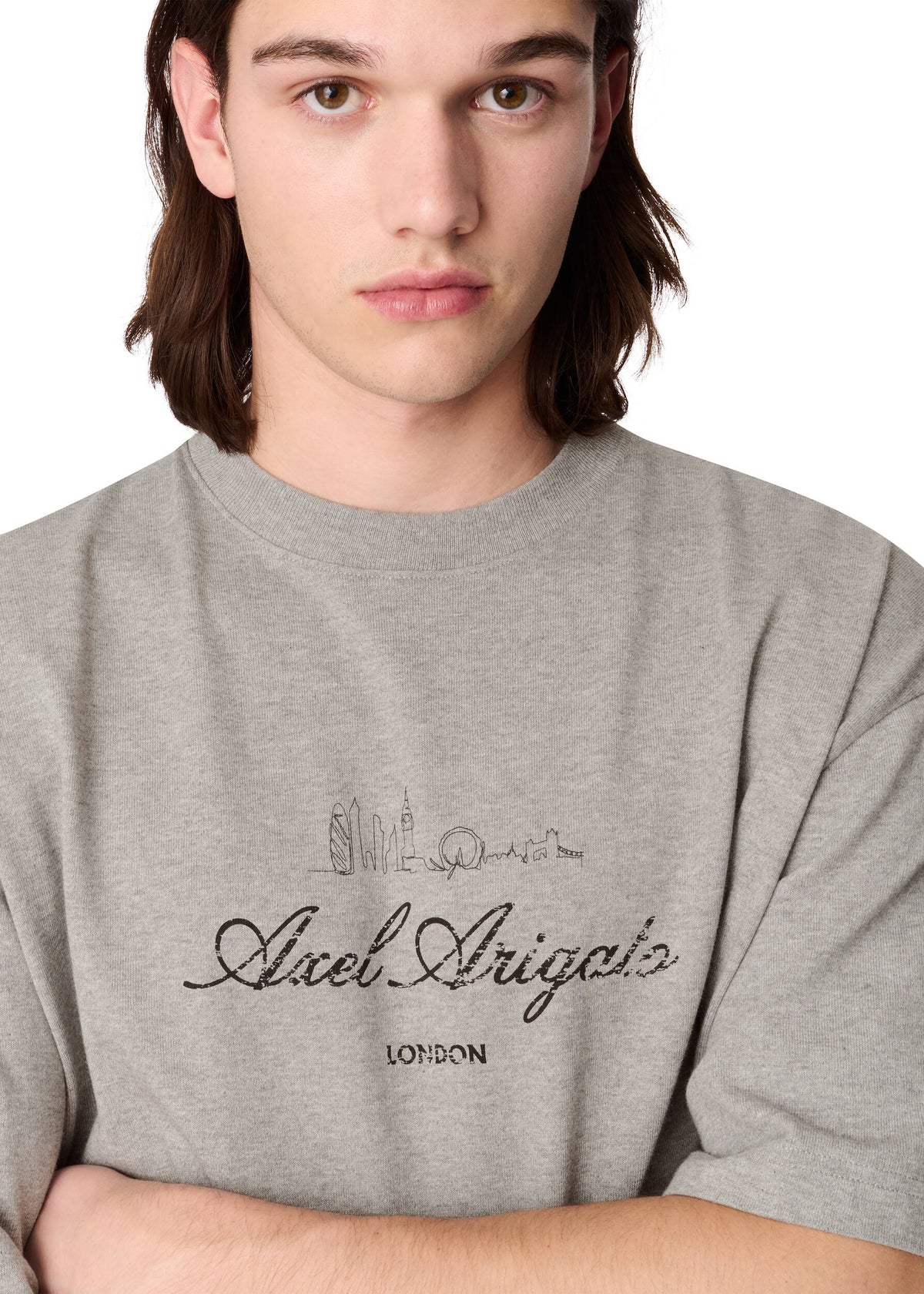 LDN Sky T-Shirt - Grey Melange - image 5