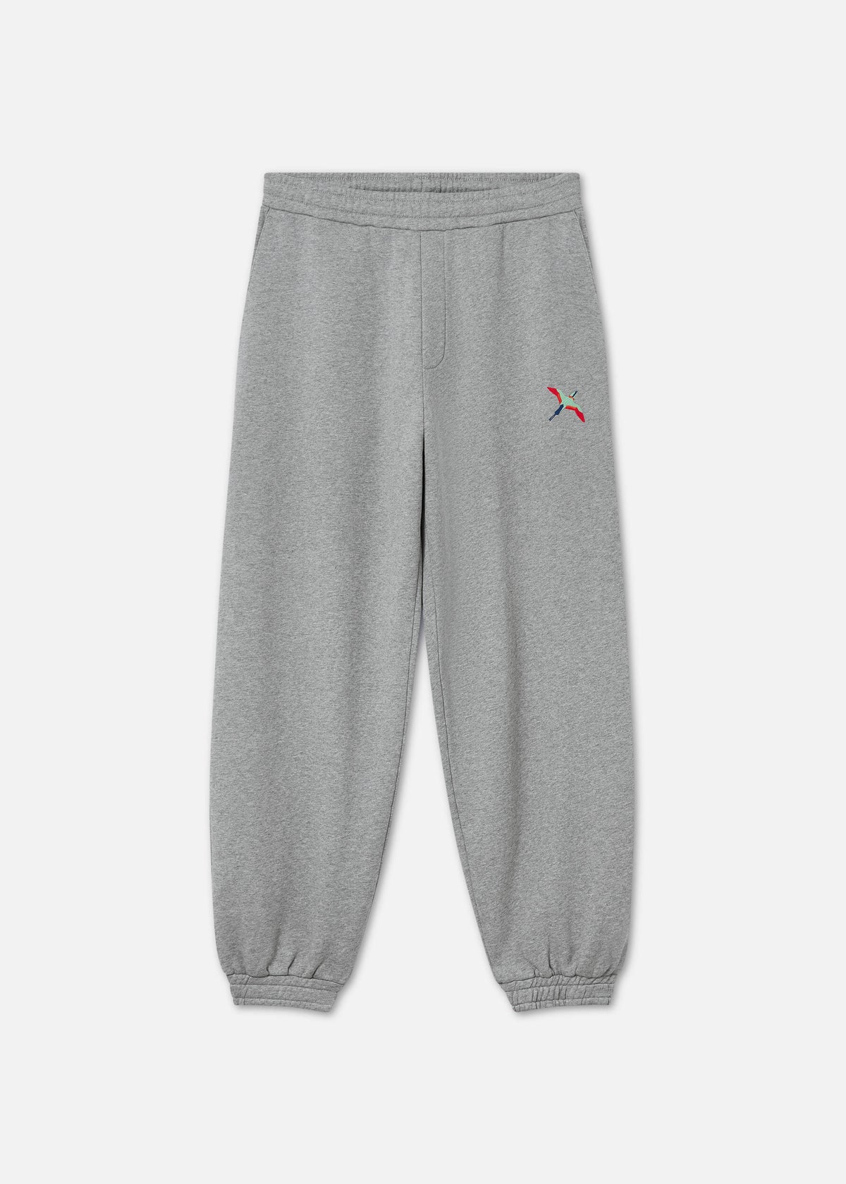 Bee Bird Sweatpants - Grey Melange - image 2
