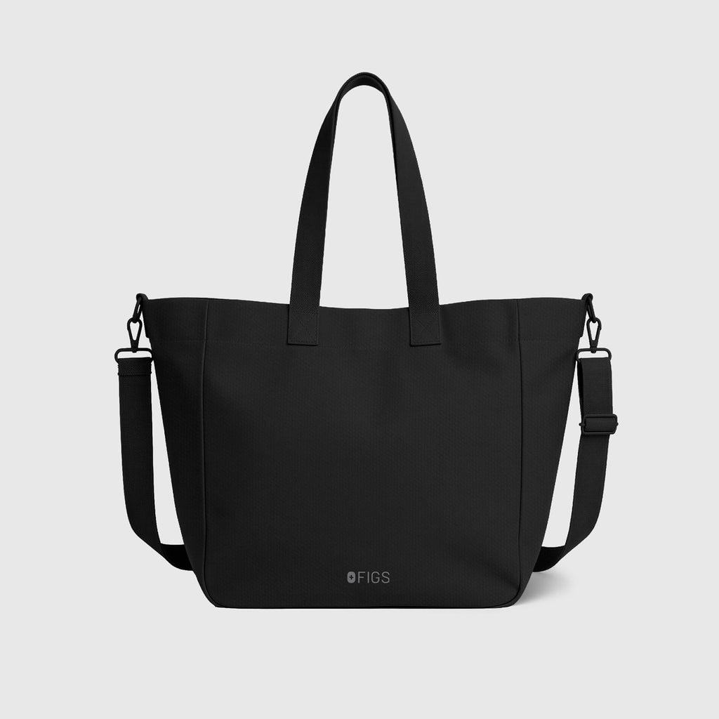 A Very Large Needle Detachable Strap Tote - Black