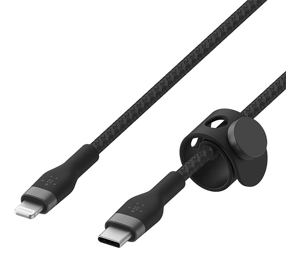Belkin BOOST CHARGE 10 Feet Black USB-C To Lightning Connector Cable - CAA011BT3MBK - image 4
