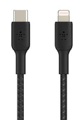 Belkin BOOST CHARGE 6.6 Feet Black Braided USB-C To Lightning Cable - CAA004BT2MBK - image 1