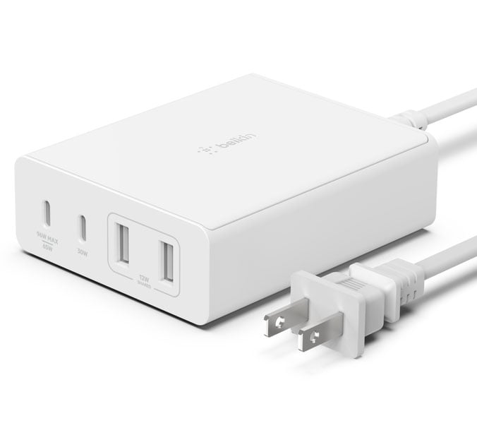 Belkin BoostCharge Pro 108W 4-Port GaN Charger - WCH010DQWH - image 1