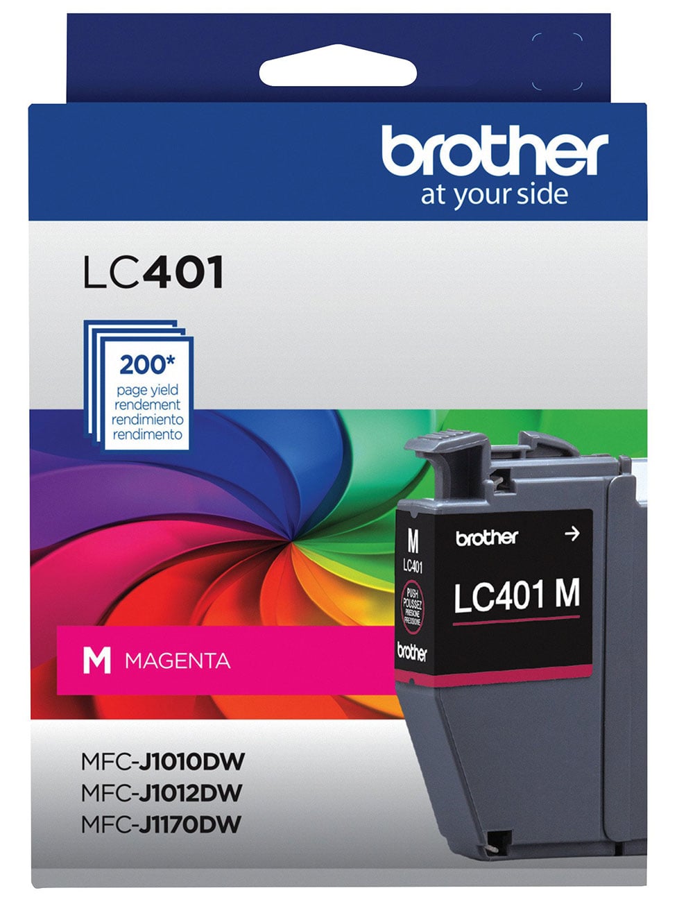 Brother Standard-Yield Magenta Ink Cartridge - LC401MS - image 1