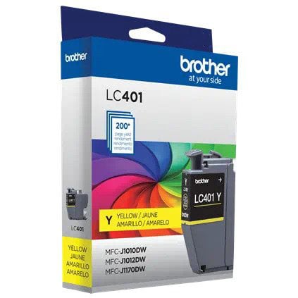 Brother Standard-Yield Yellow Ink Cartridge - LC401YS - image 2