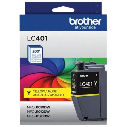 Brother Standard-Yield Yellow Ink Cartridge - LC401YS - image 1