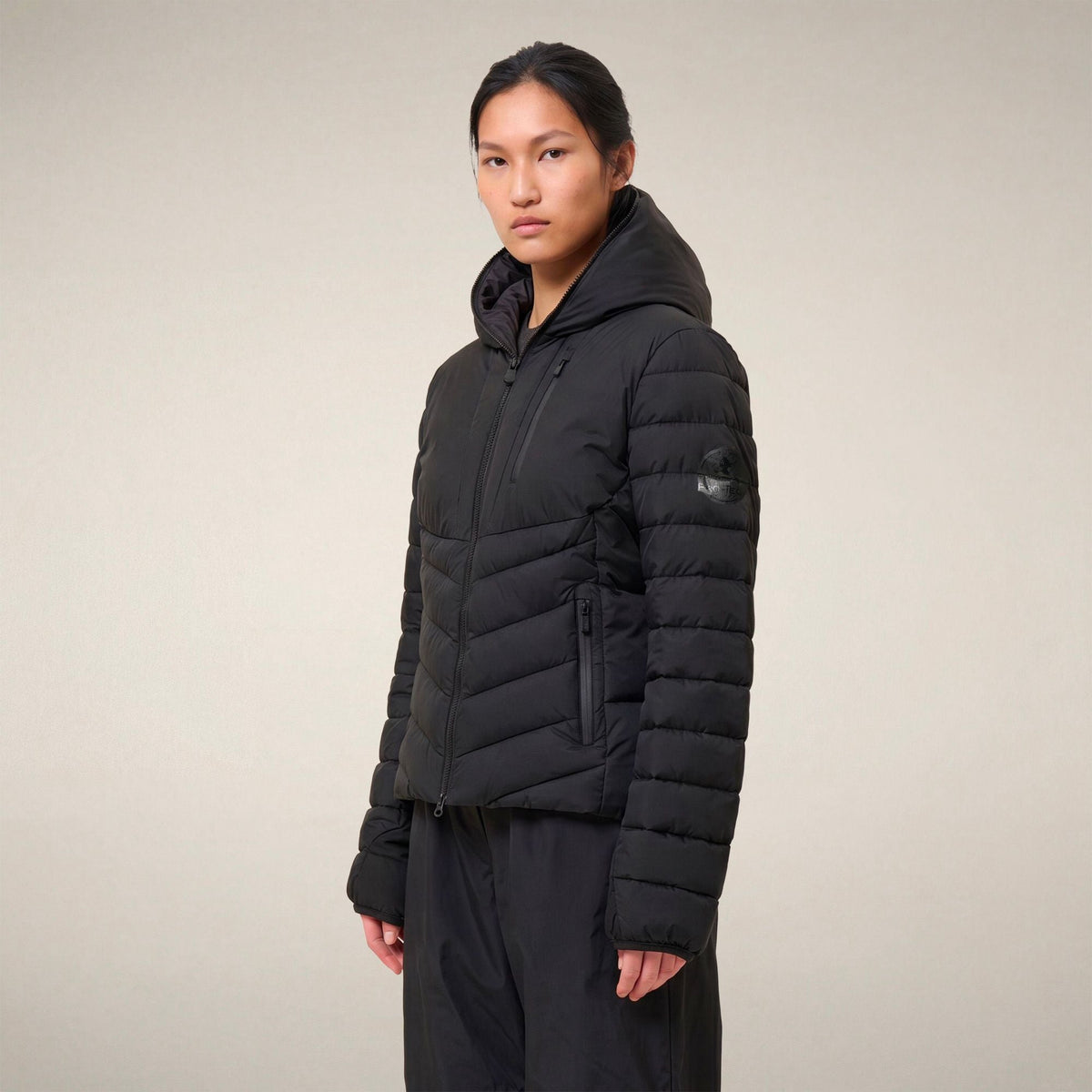Women's Puffer Jacket Natasha in Black