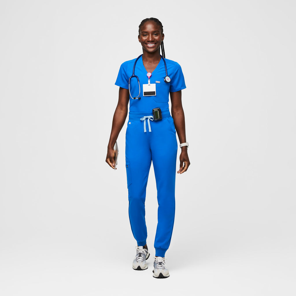 Zamora High-Rise Jogger Scrub Pant™ - Royal Blue