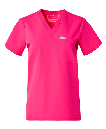 Catarina Scrub Top™ - Shocking Pink