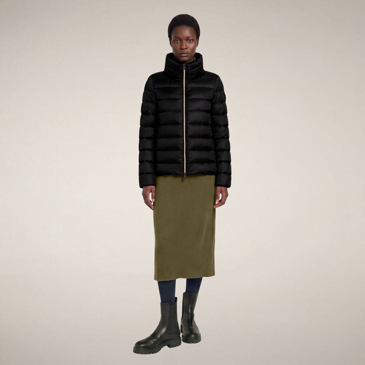Women's Puffer Jacket Elsie in Black