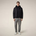 Men's puffer jacket Donald in black