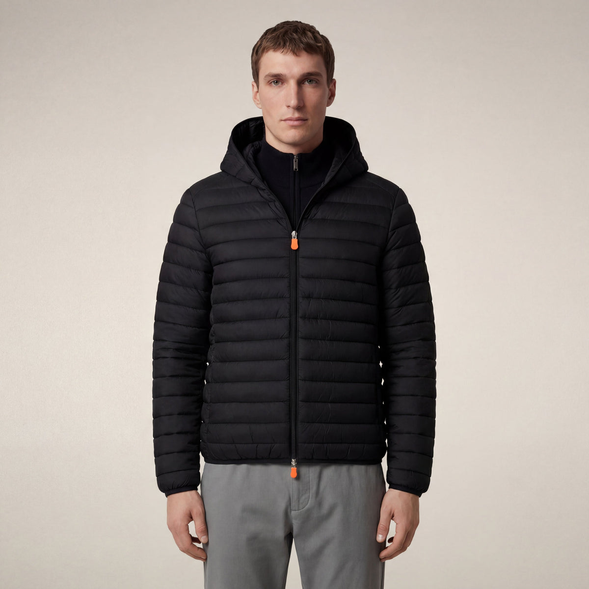 Men's puffer jacket Donald in black