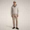 Men's puffer jacket Donald in rainy beige
