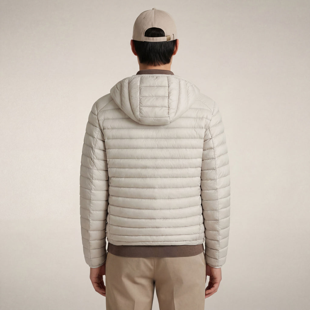 Men's puffer jacket Donald in rainy beige