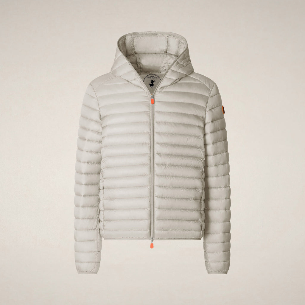 Men's puffer jacket Donald in rainy beige