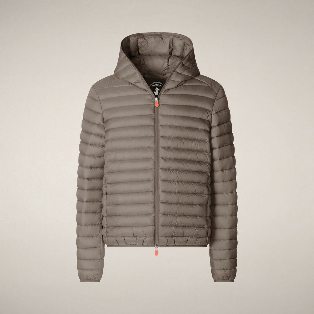 Men's puffer jacket Donald in elephant grey