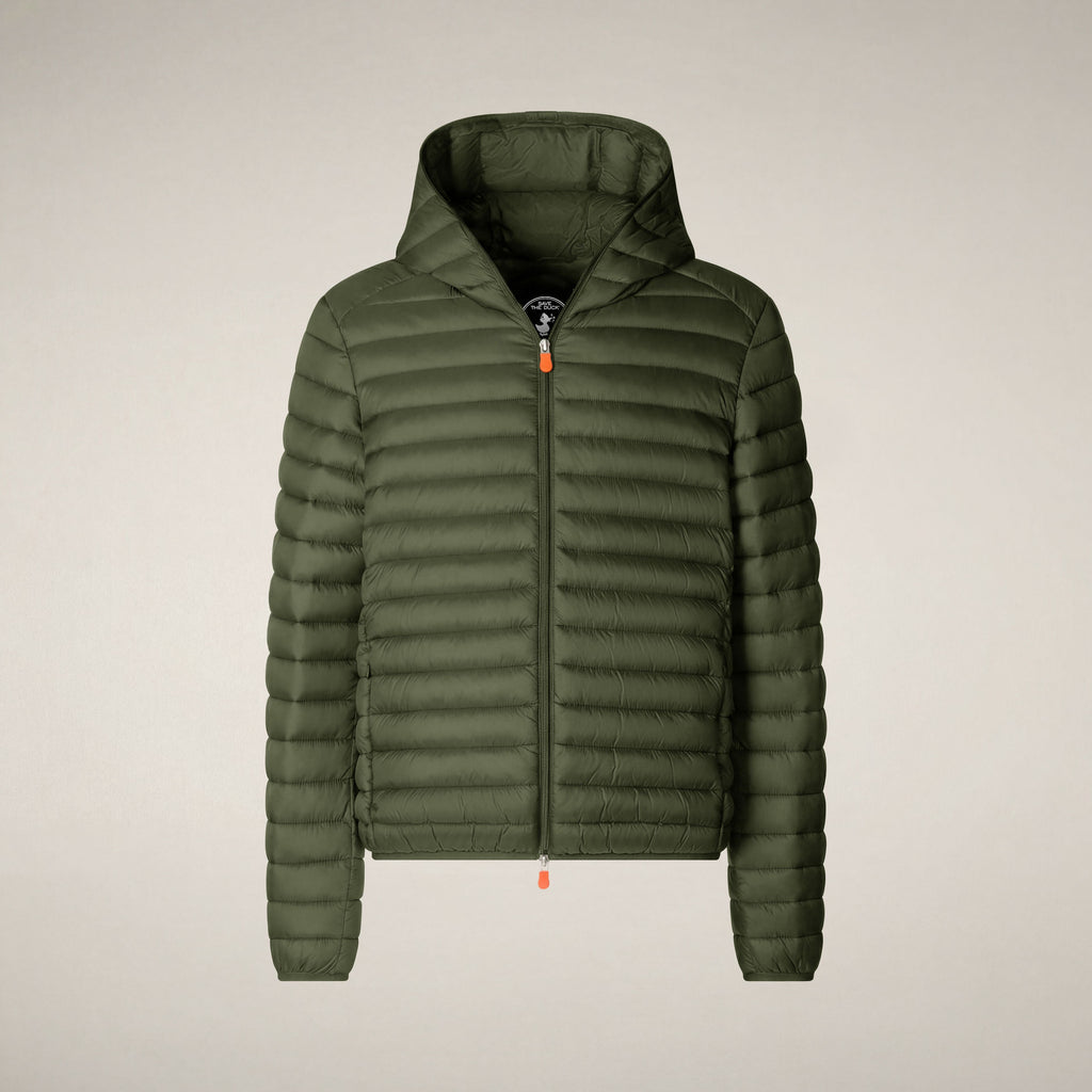 Man's puffer jacket Donald in dusty olive