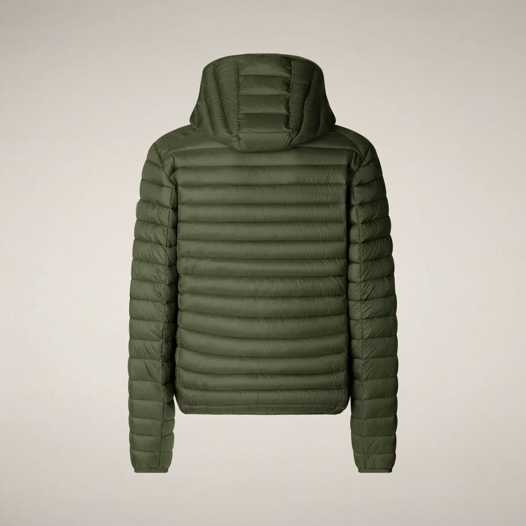 Man's puffer jacket Donald in dusty olive