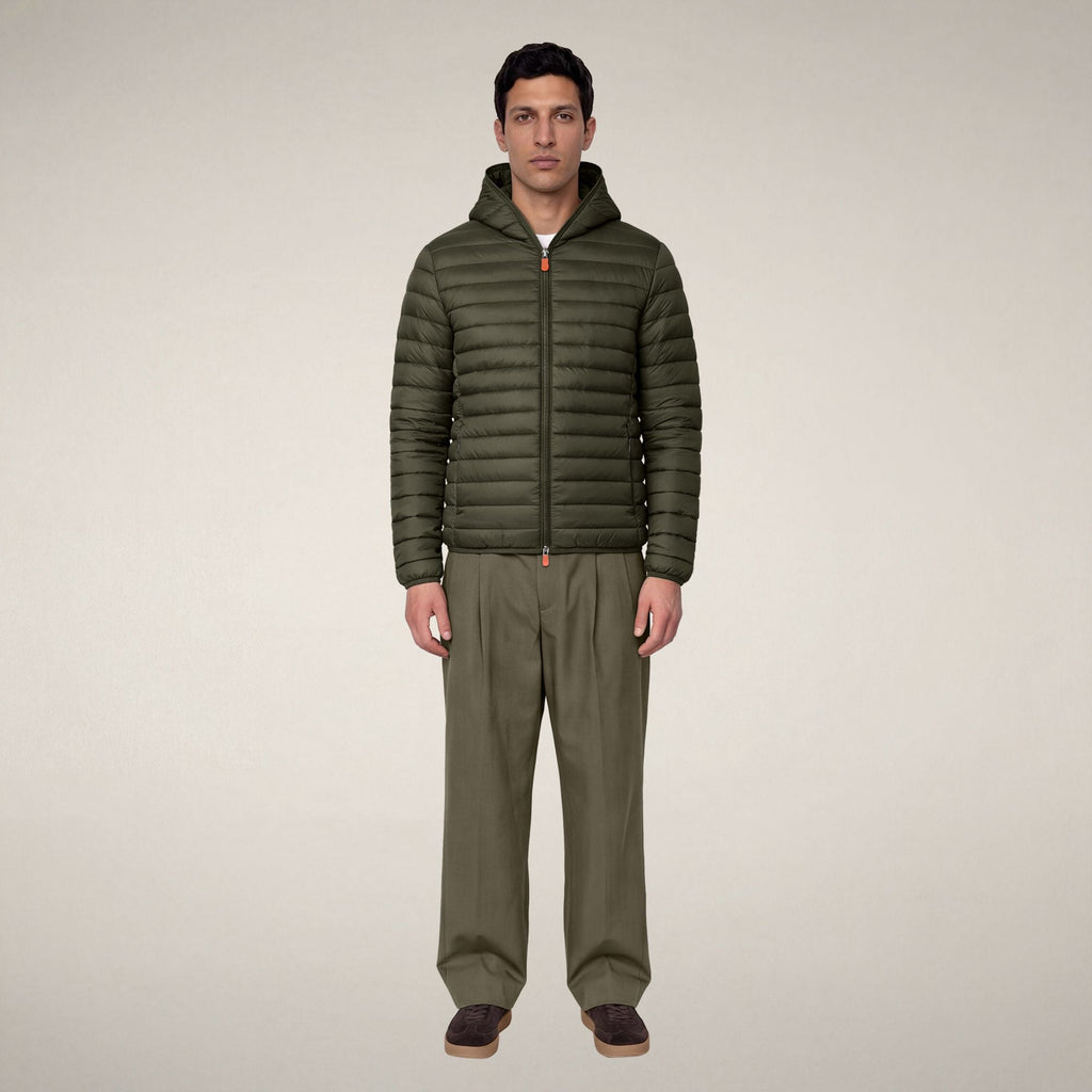 Men's Puffer Jacket Donald in Land Green