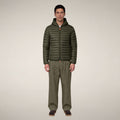Men's Puffer Jacket Donald in Land Green