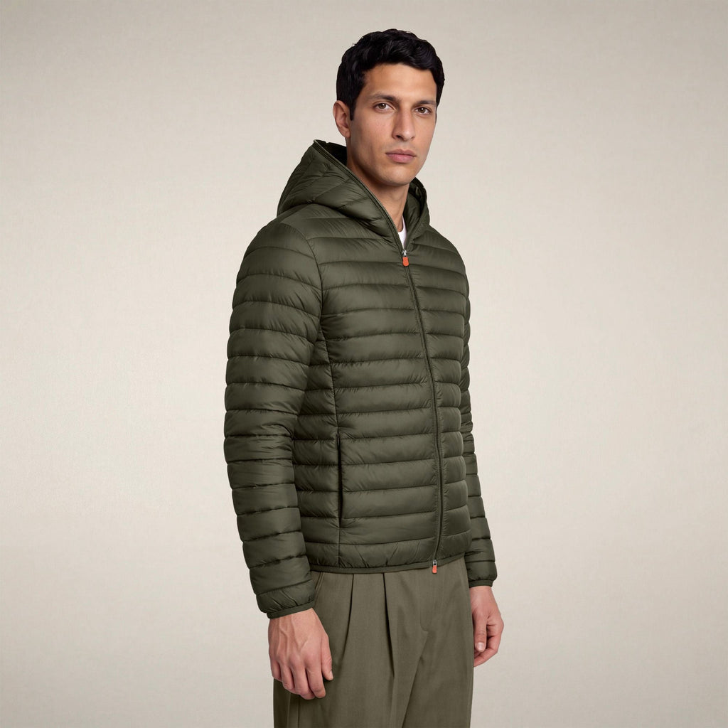 Men's Puffer Jacket Donald in Land Green