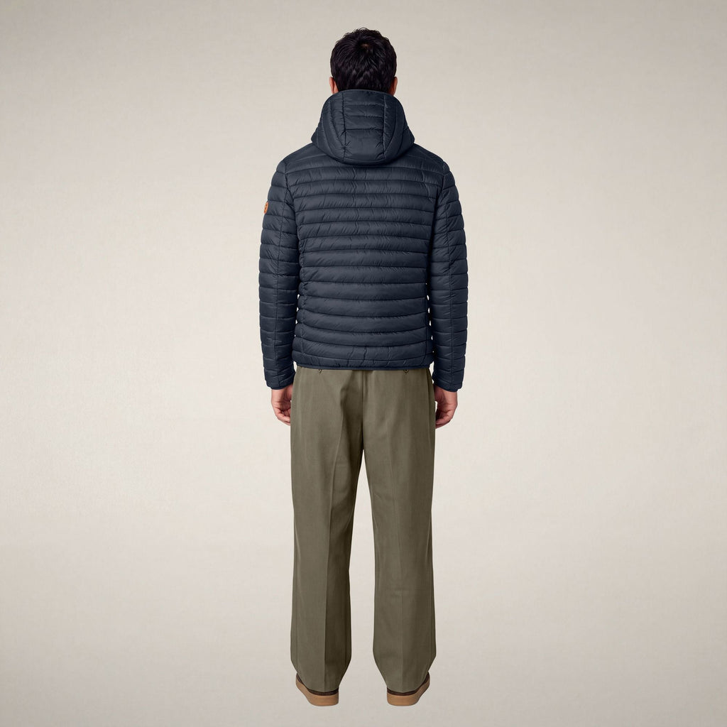 Men's Puffer Jacket Donald in Blue Black