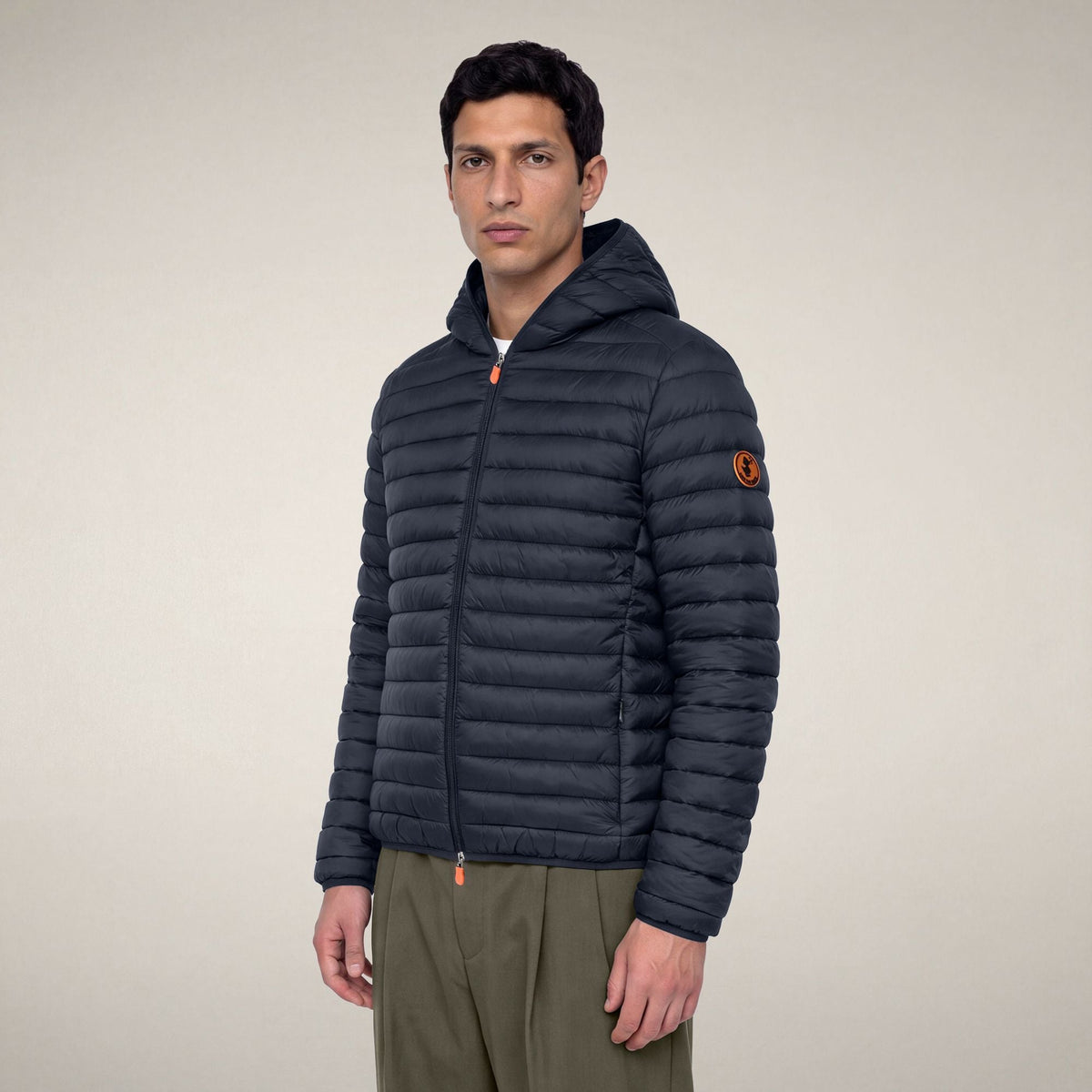 Men's Puffer Jacket Donald in Blue Black