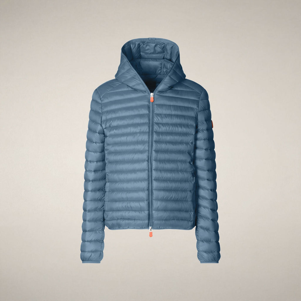 Men's Puffer Jacket Donald in Dolphin Blue