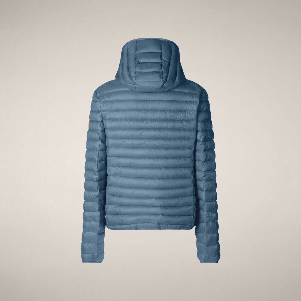 Men's Puffer Jacket Donald in Dolphin Blue