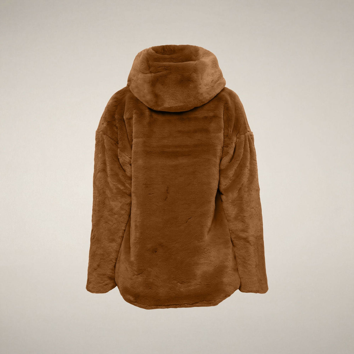 Women's Reversible Faux Fur Jacket Davina in Noisette Brown
