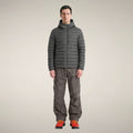 Men's Puffer Jacket Juncus in Gunmetal Grey